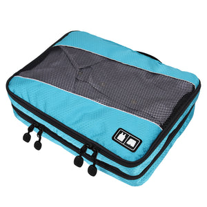 BAGSMART Travel Packing Cube (Small-Large 3 Piece) (Double Compartment)