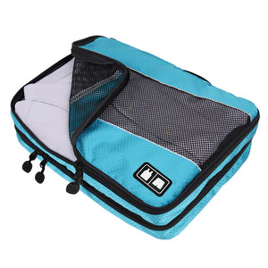 BAGSMART Travel Packing Cube (Small-Large 3 Piece) (Double Compartment)