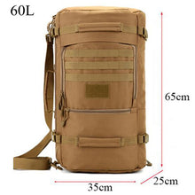 military nylon backpack Men's 60l large capacity camouflage bag