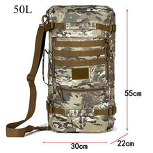 military nylon backpack Men's 60l large capacity camouflage bag