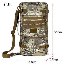 military nylon backpack Men's 60l large capacity camouflage bag