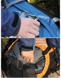 60L Resin Mesh Mountaineering Waterproof Backpack